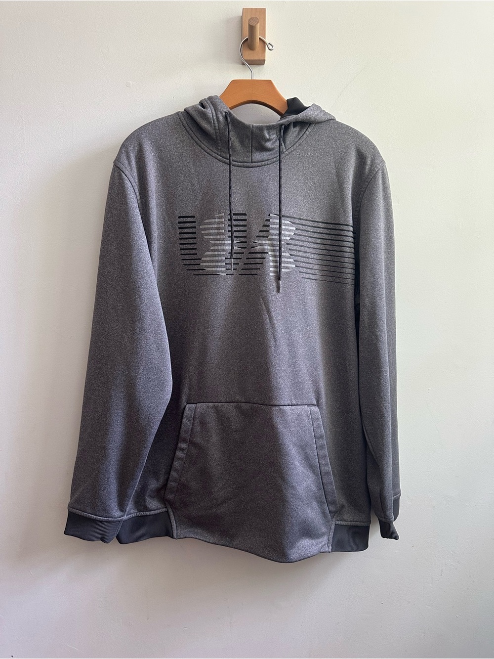 Under Armour Men's Gray Hooded Performance Pullover Sweatshirt XL